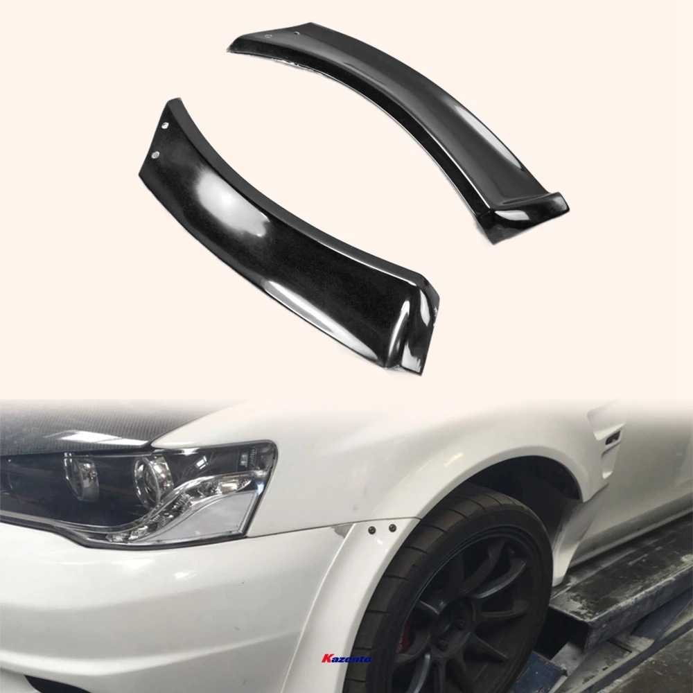 For Mitsubishi Evo 10 Vrs Style Wide Ver. Wider Front Fender Panel Fiber Glass