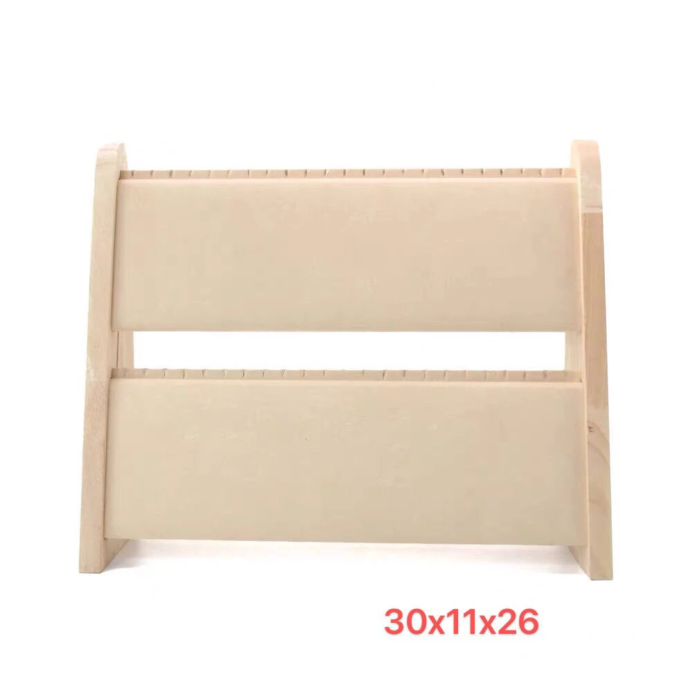 17 Cijfers Houten Sieraden Display Ketting Stand Houder Hanger Armband Organizer Rek Showcase Lade Voor Thuis Winkel Toonbank Shows P