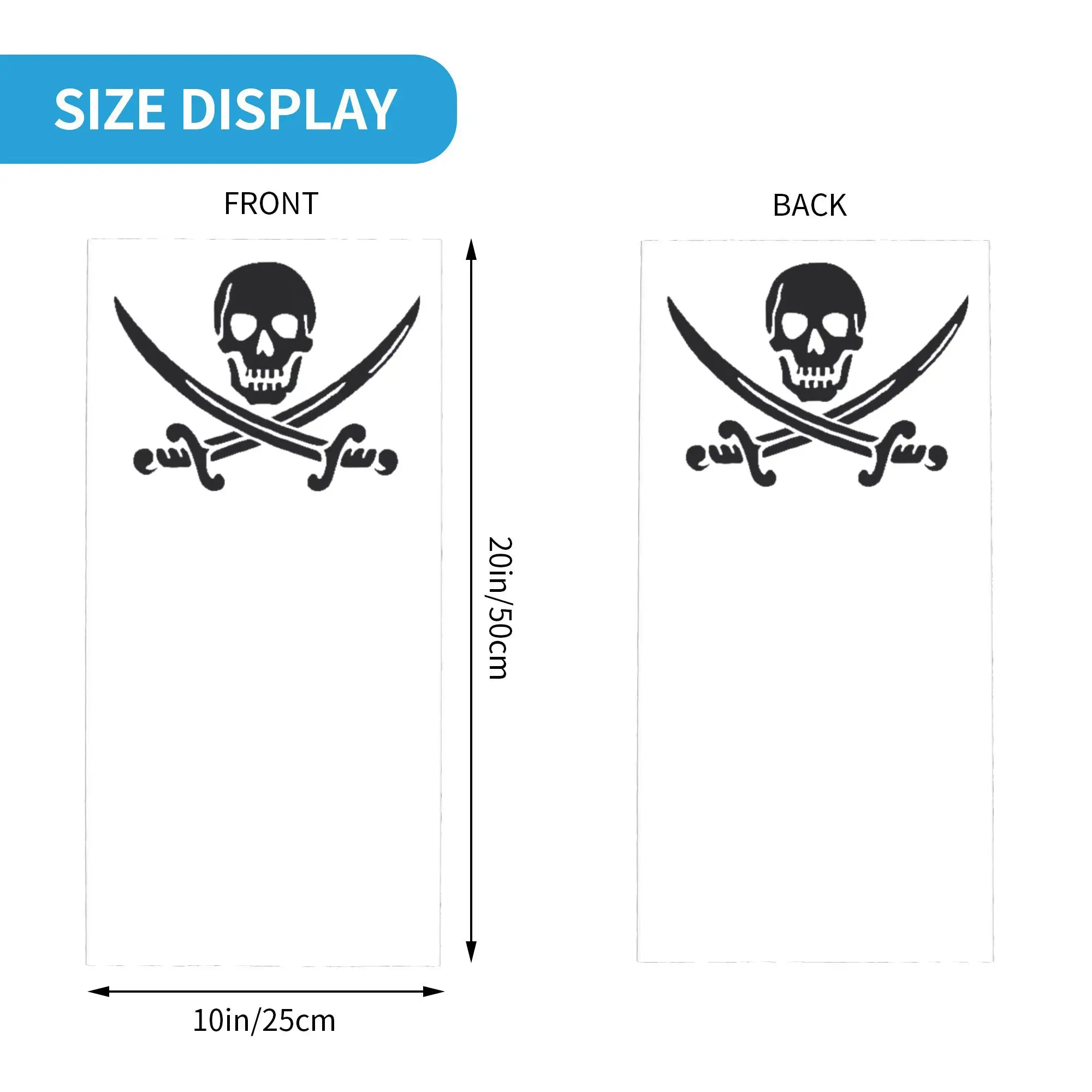 قراصنة الكاريبي باندانا غطاء الرقبة المطبوعة التفاف وشاح دافئ الدراجات وشاح المشي لمسافات طويلة الصيد للرجال النساء الكبار كل موسم