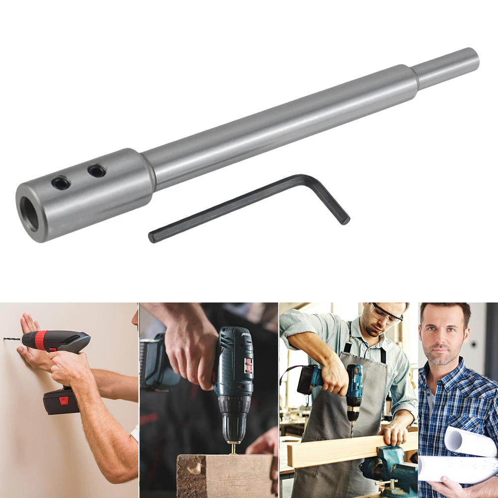 Deep Hole Drill Wear Resist Woodworking Milling Cutter Bit Reusable Extension Chuck Router Bits for Start Deep Hole Turning