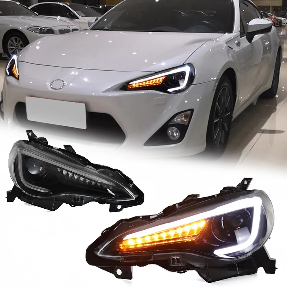 

Светодиодные фары для TOYOTA GT86 BRZ 12-20 RHD LHD Style Led DRL Автомобильные фары в сборе Сигнальные аксессуары Модифицированная лампа