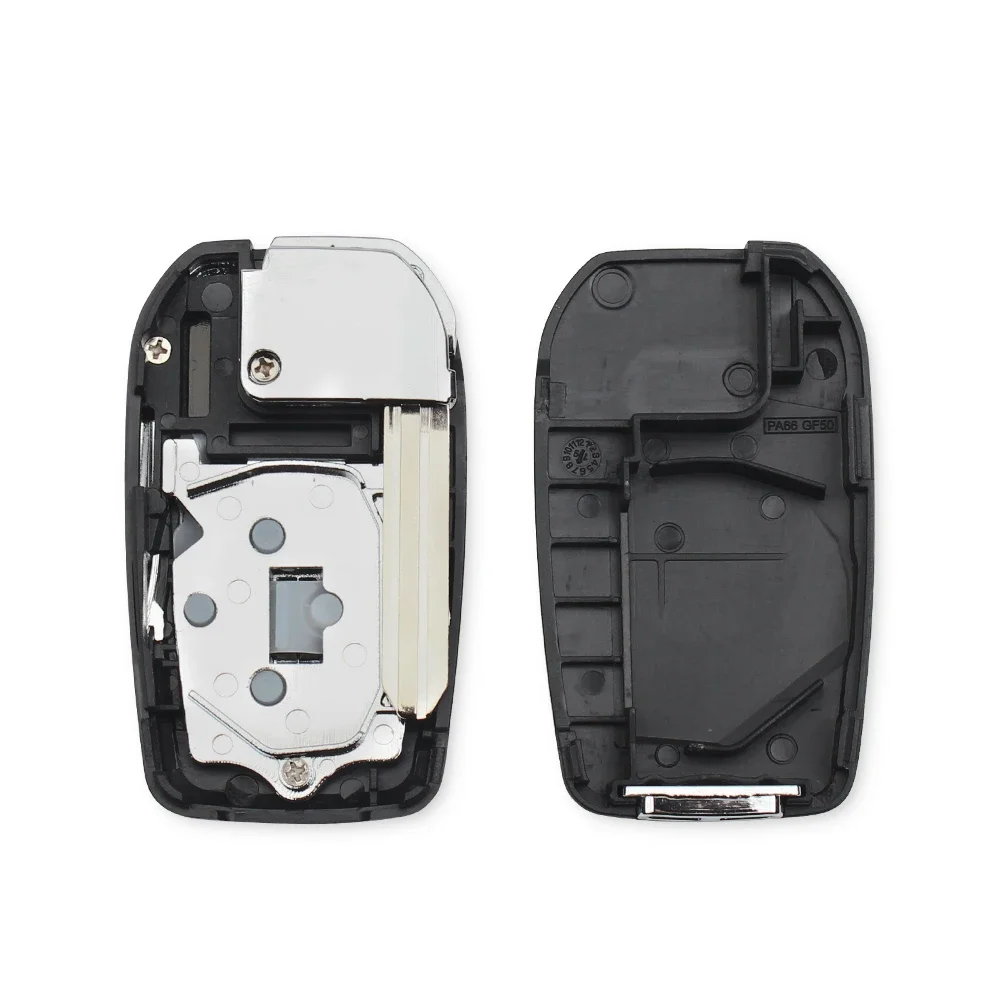 Dandkey Modified Blank Key Shell Flip Folding 2 Buttons Remote Key Case For Toyota RAV4 Wish Camry Hiac Corolla Hilux Fortuner