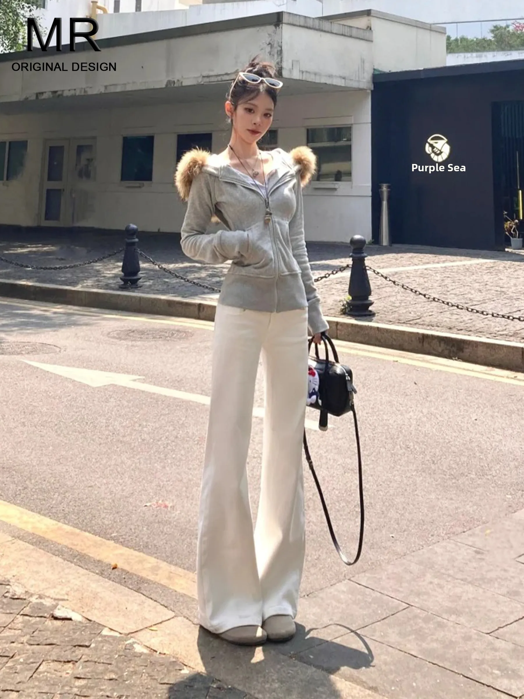 

Женские джинсы-клеш с низкой талией, модные летние, повседневные, из смесовой ткани (хлопок, полиэстер, спандекс)