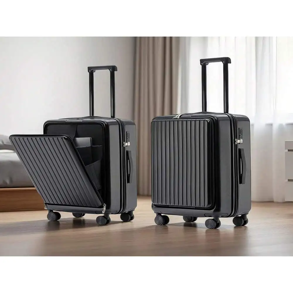 

Multi-Functional 20-Inch Carry-On - Hardshell With Wheels Cup Holders For Short Travel