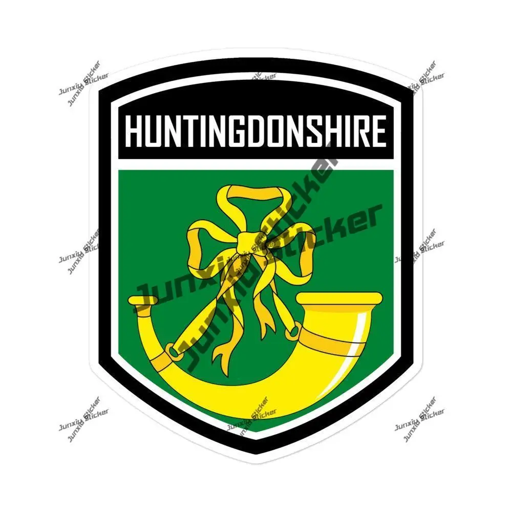 

Huntingdonshire County England Flag Emblem Stickers Decal Graphic for Car Camper Truck Pickup VAR Travel Luggage Construction