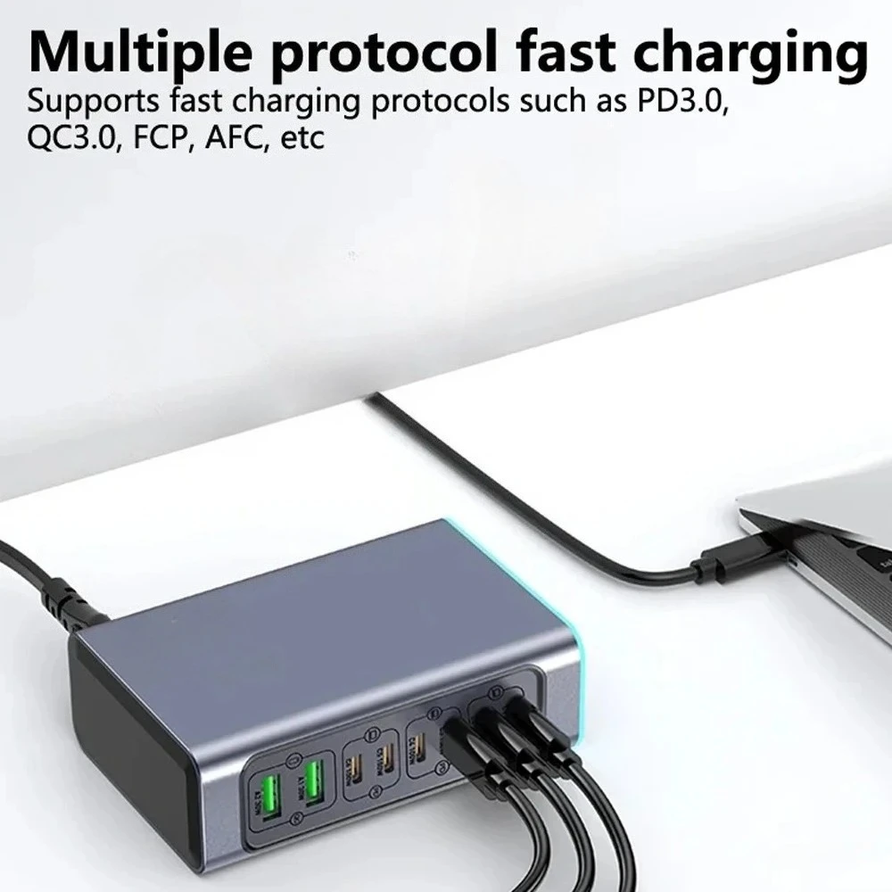 

660 Вт многопортовое USB PD зарядное устройство GaN настольная зарядная станция для ноутбуков/телефонов/планшетов быстрое зарядное устройство для iPhone Samsung Xiaomi