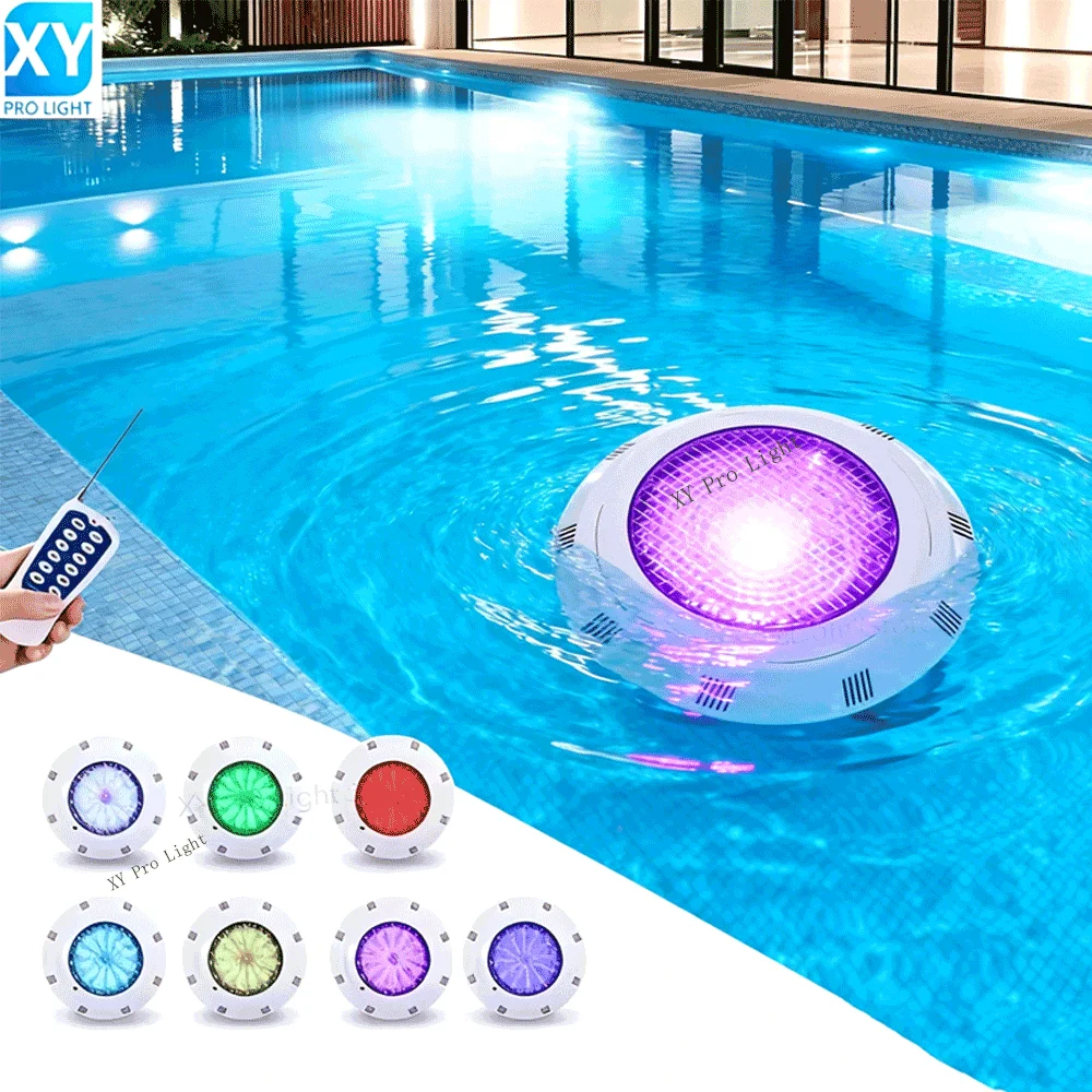 18W RGB LED Underwater Lamp 45W 12W 24W IP68 Waterproof Remote Control Outdoor Garden Pond Landscape Spotlight 35W Swimming Pool