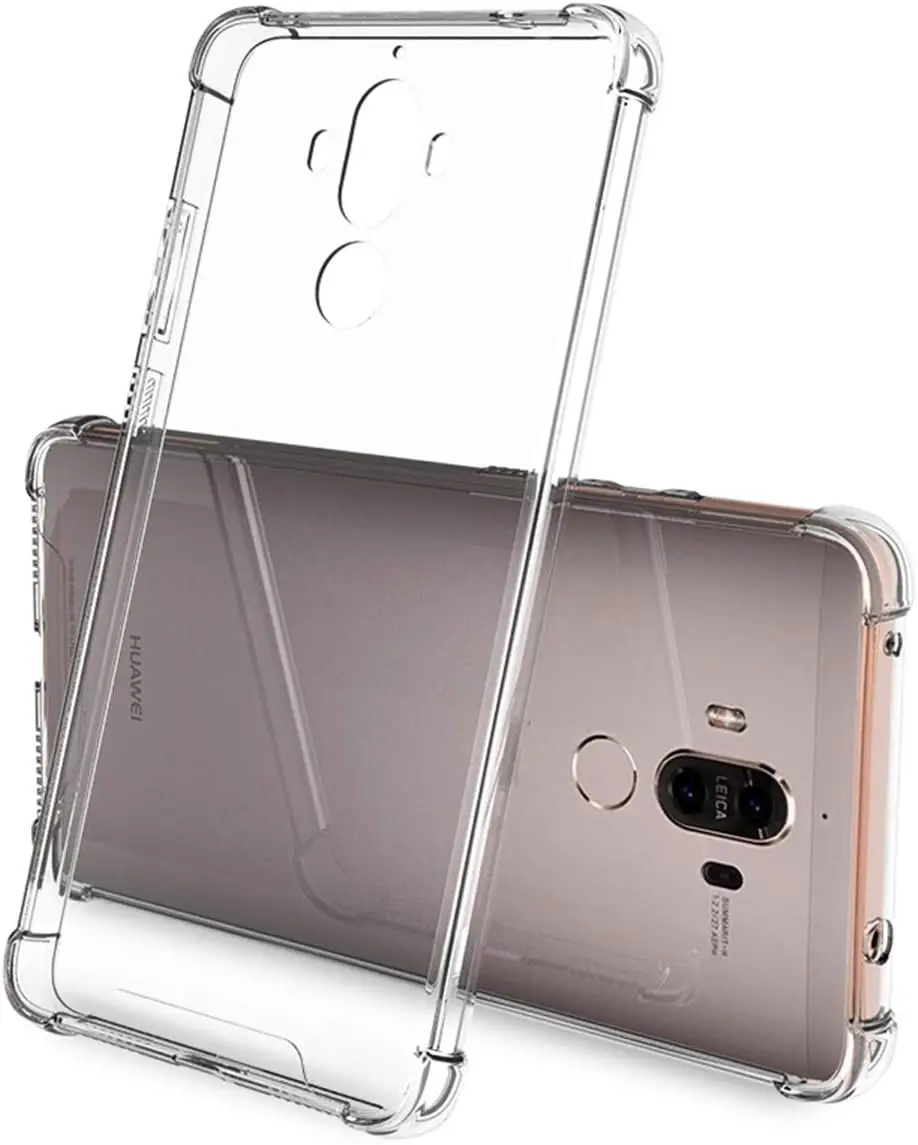 Reinforced Corner Soft TPU Clear Shockproof Case Cover for Huawei Mate 9 Pro 9Pro Couqe Funda