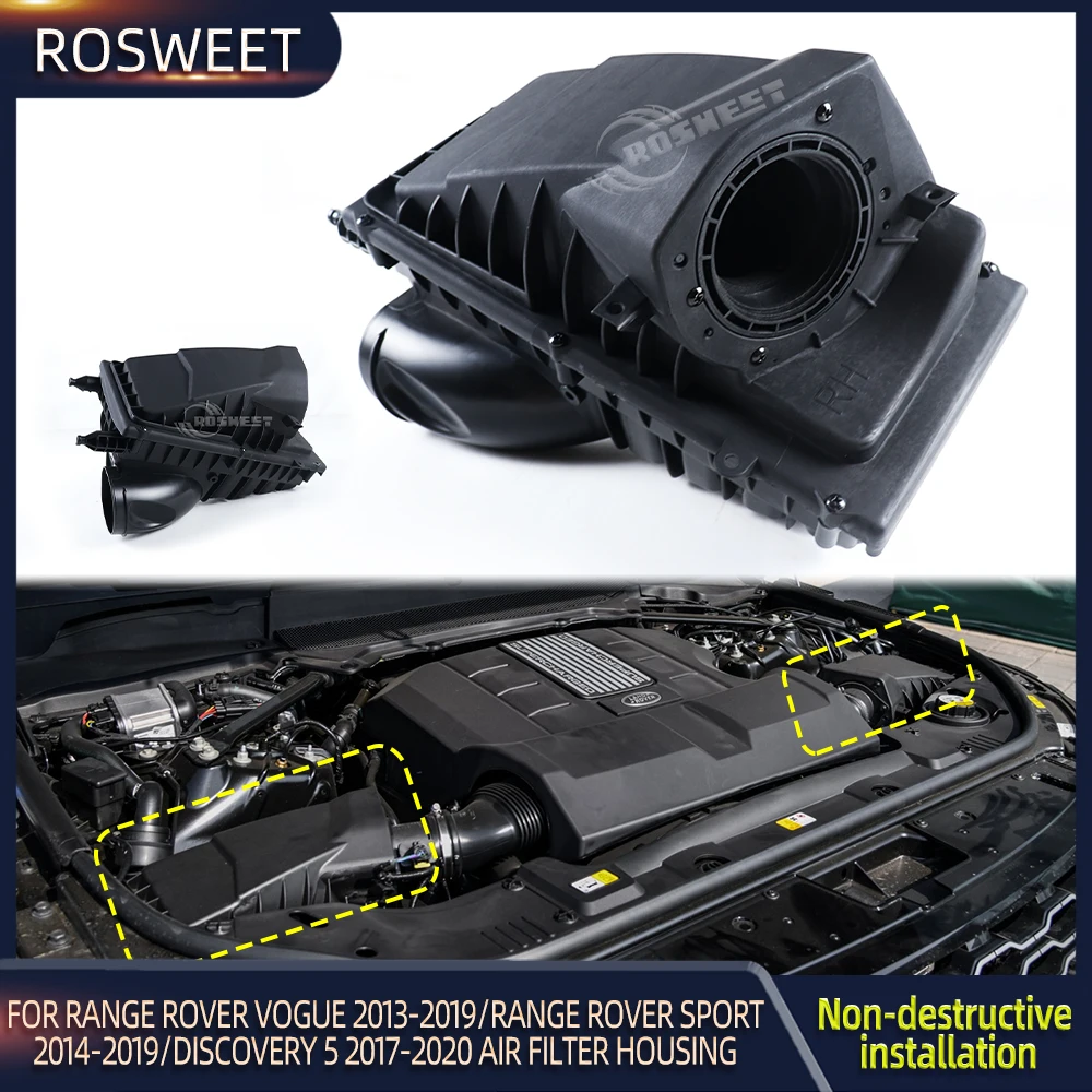 Car Air Filter Cleaner Housing Cover Accessories For Land Rover Discovery 5 /Range Rover Vogue 2013-2019 /RR Sport 2014-2019