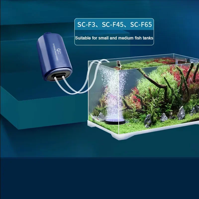 Adjustable 3W-12W Ultra Quiet Aquarium Air Pump 220V Oxygen System with Check Valve Fish Tank Bubbler Aquatic Ecosystem