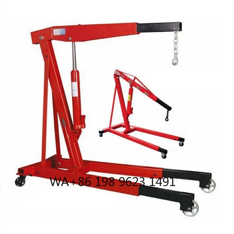 

Folding Single Arm Hydraulic Crane Mobile Small Lifting Hoist for Construction Warehouse Material Handling Industrial Portable