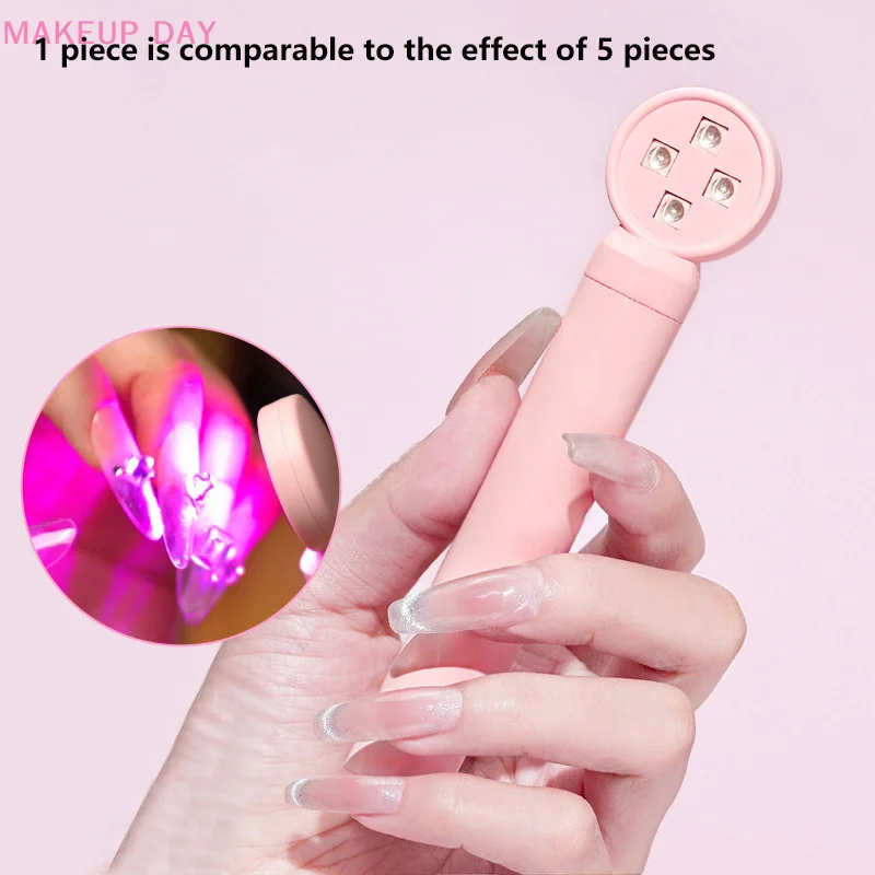 Mini Handheld Nagel trockner Lampe UV LED Nagel licht zum Aushärten aller Gel politur USB wiederauf ladbare schnell trocknende Maniküre Maschine Nagel werkzeug