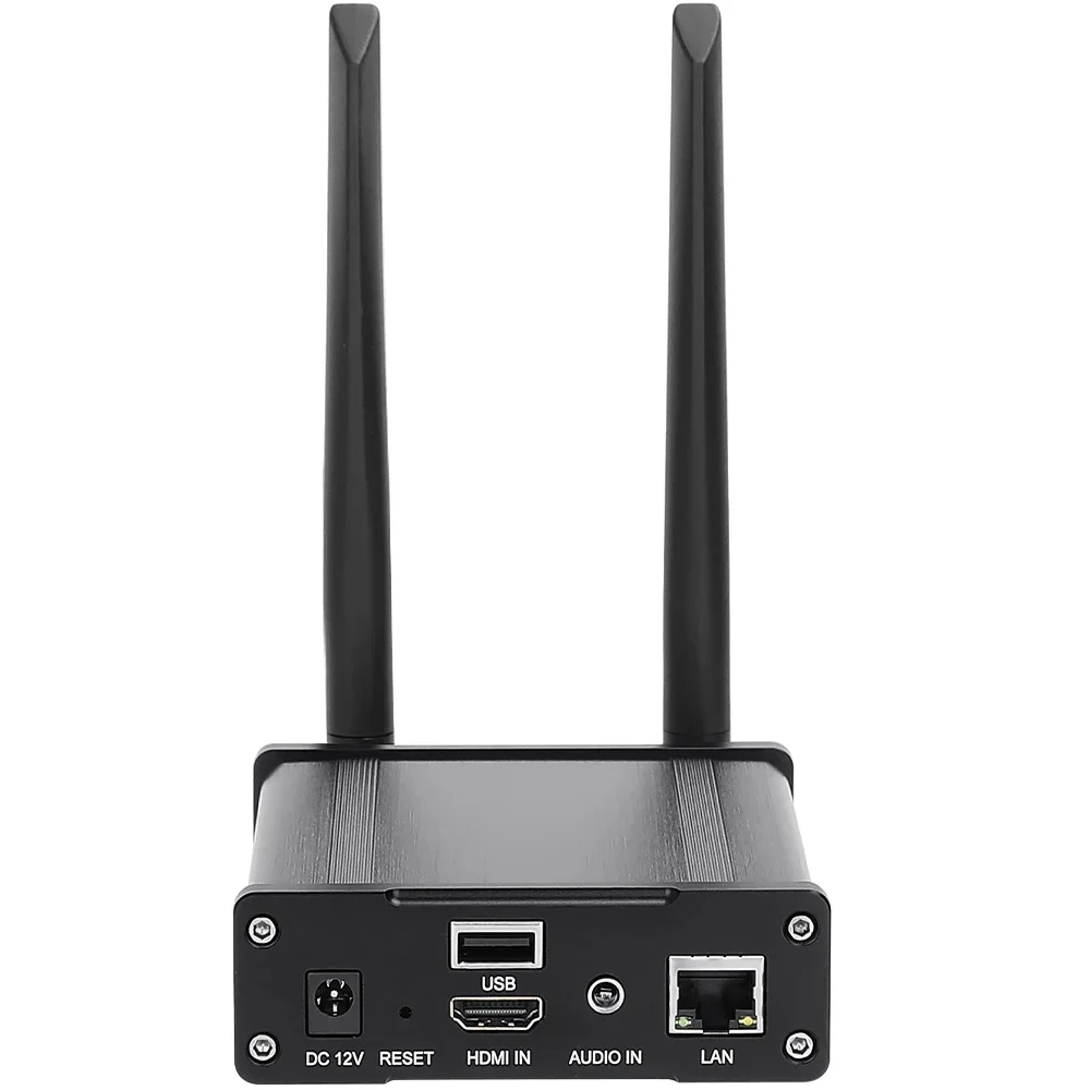 

H.265 HEVC H.264 HD HDMI USB to IP WIFI Video Encoder SRT RTMP HLS Live Streaming Broadcast Streamer