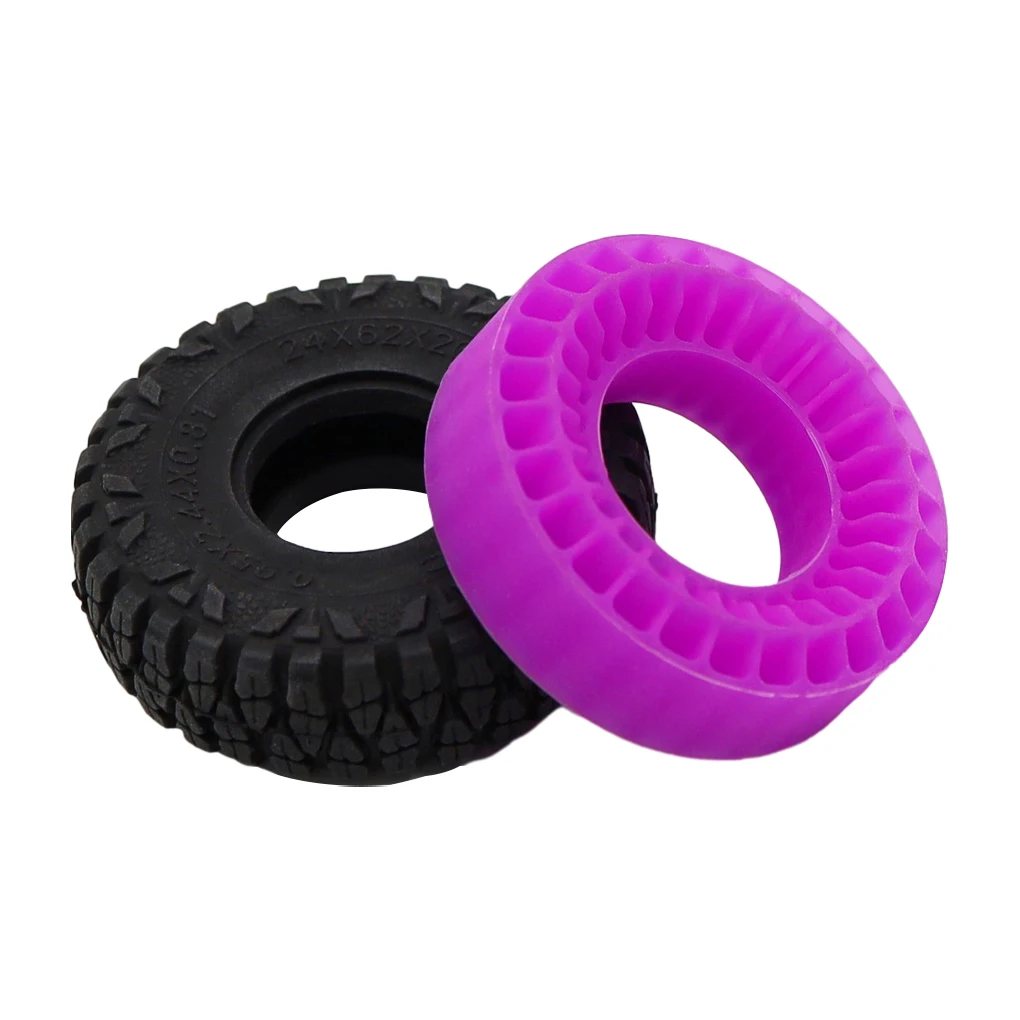 

RCGOFOLLOW 4x Silica Gel Insert TPE Foam 55x20mm 1.0" Wheel Tires For 1/18 1/24 SCX24 Fcx24 Ax24 Enduro24 TRX4M Upgrade Parts