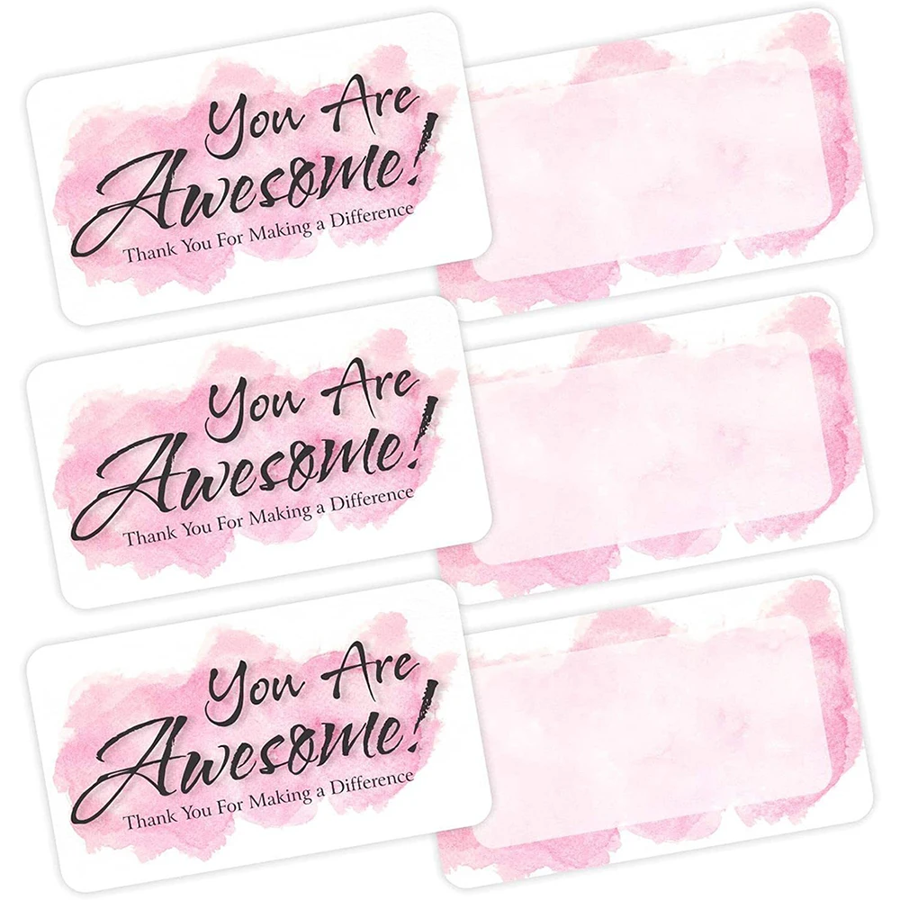 50pcs You Are Awesome Encourage Cards To Kids Thank You For Supporting Business Appreciation Card Package DIY Decorations