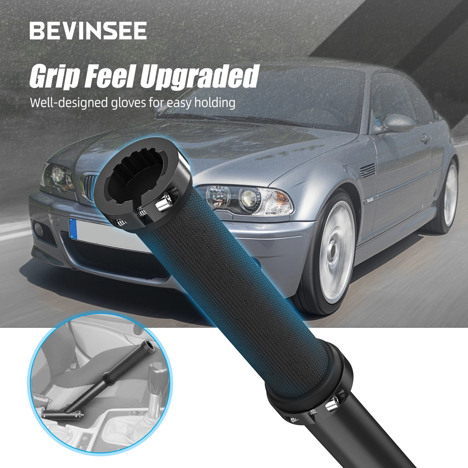 BEVINSEE Handbrake Extension Extended Drift Handbrake Kit For BMW E46 1999-2006 For BMW E36 1992-1999