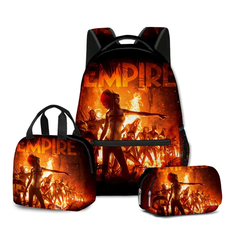 

3D новый Аватар: Огонь и Пепел, креативная мультяшная сумка для обеда, пенал, набор из трех предметов, рюкзак, студенческие рюкзаки, подарки