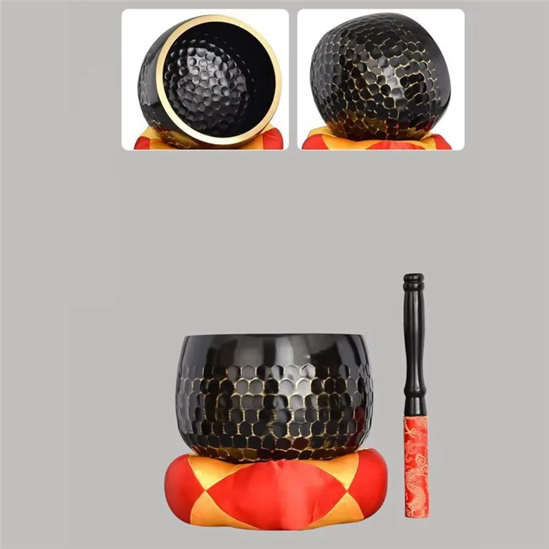 ABJN-أطباق الغناء التبتية الصغيرة أدوات شفاء الصوت للتأمل وعاء اليقظة الروحية