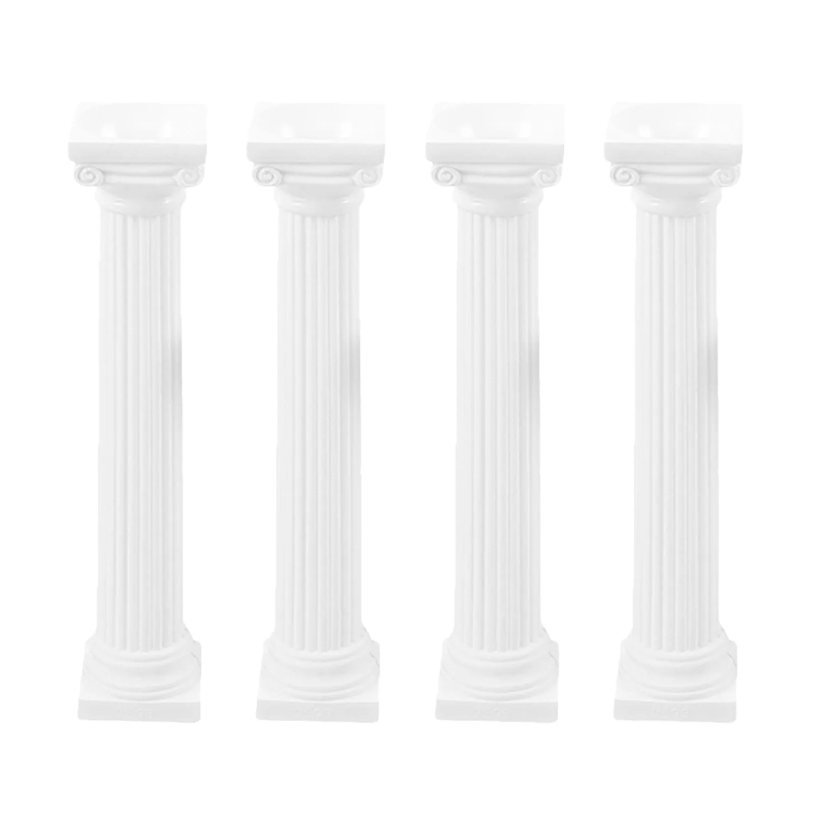 

4Pcs Roman Column Decor Outdoor Indoor Home Decor Entry Way Decoration Pillars for Photography Miniature Scene Design
