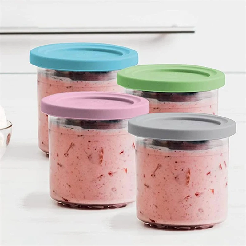 A74E-4 Pcs For Ninja XSKPLID2CD Compatible With NC299AMZ And NC300S Series Cream Ice Cream Makers 1 Pint