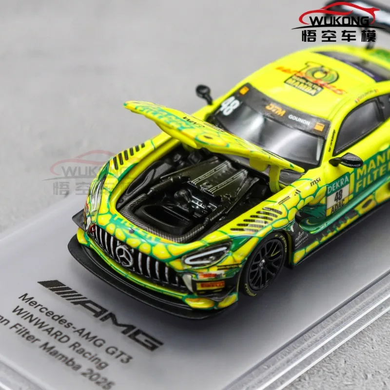 nzg-1-64-modello-di-auto-in-lega-verniciata-marca-man-colore-giallo-verde-versione-amg-gt3-statuetta-da-scrivania-articolo-molto-richiesto-un-regalo-per-un-bambino