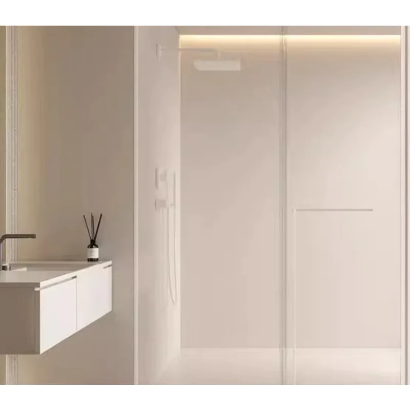 

Extremely narrow milk white shower room bathroom glass partition toilet household integrated type