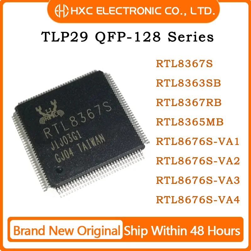 Original RTL8367S RTL8363SB RTL8367RB RTL8365MB RTL8676S VA1 VA2 VA3 VA4 VC CG VB New wireless transceiver IC chip LQFP-128