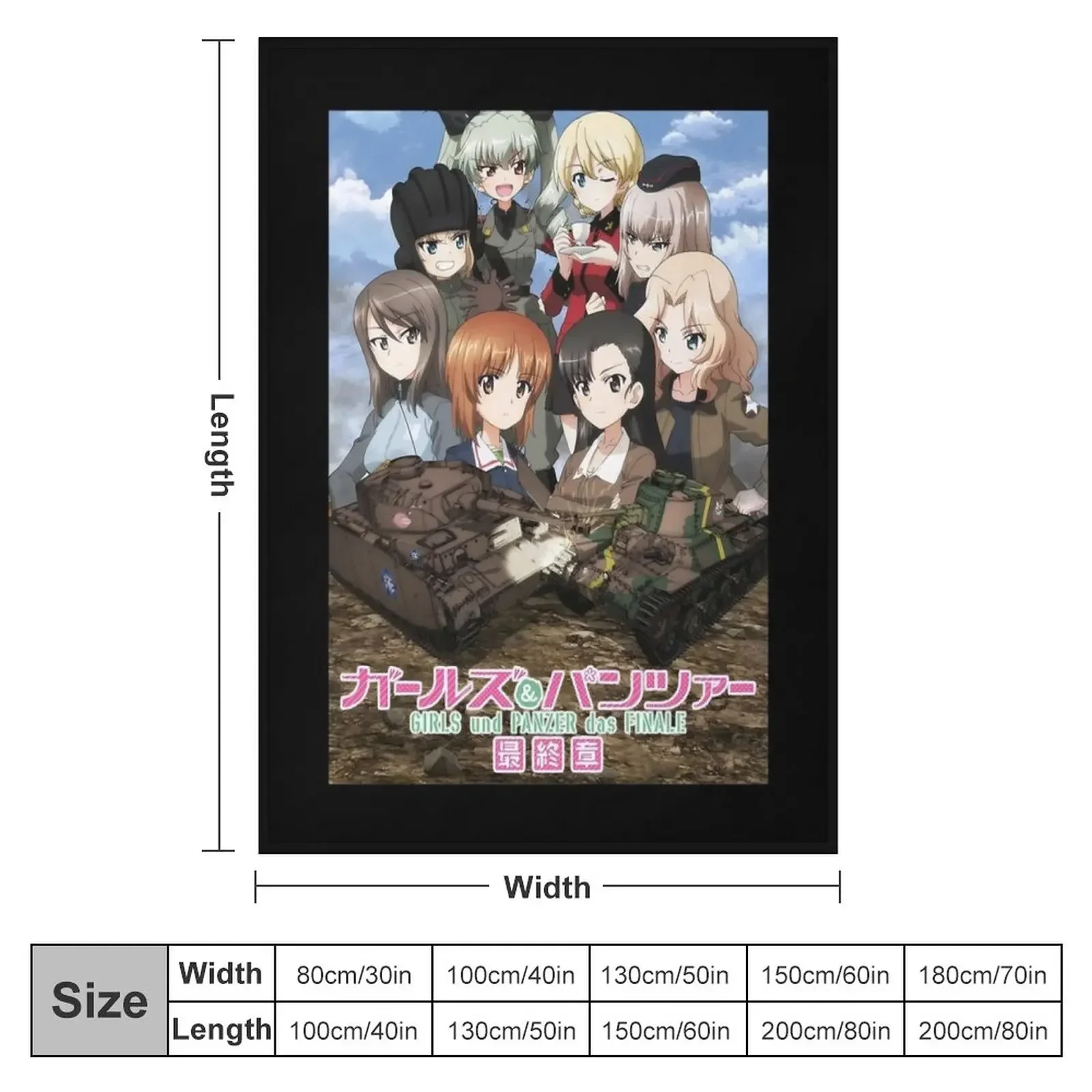 Women Men Girls Und Panzer The Finale Retro Vintage Throw Blanket Luxury Thicken Sofa Plush Blankets