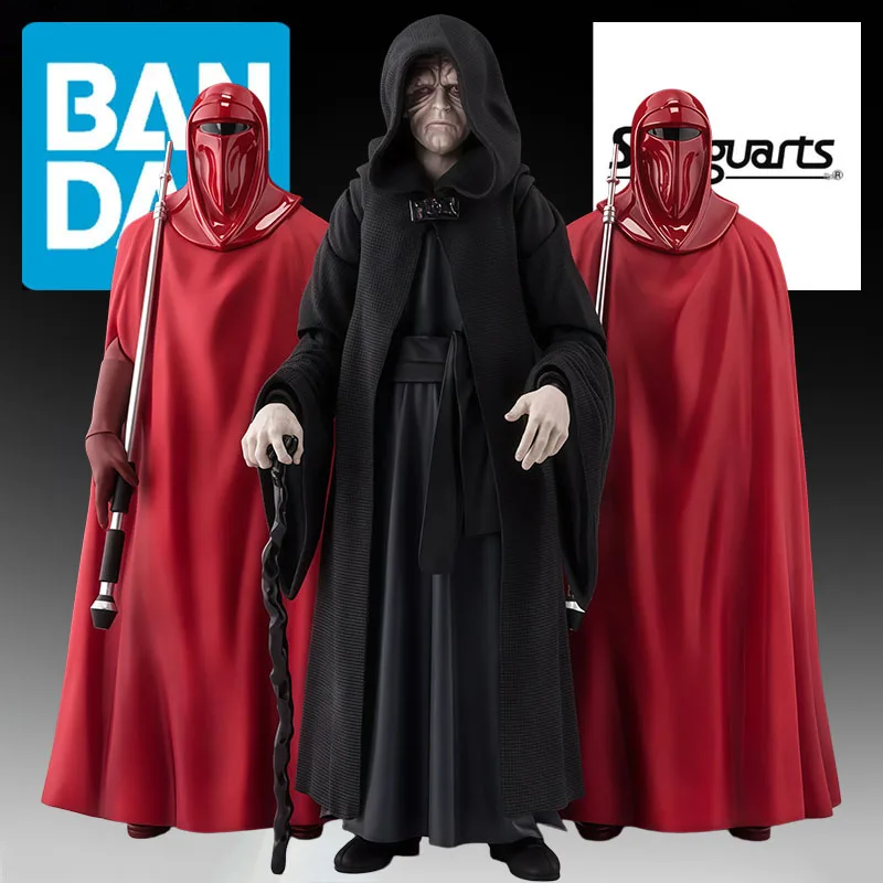 BANDAI S.H.Figuarts Sheev Palpatine Emperor Death Star II Throne Room Set Articulated Action Figure Collectible Display Model