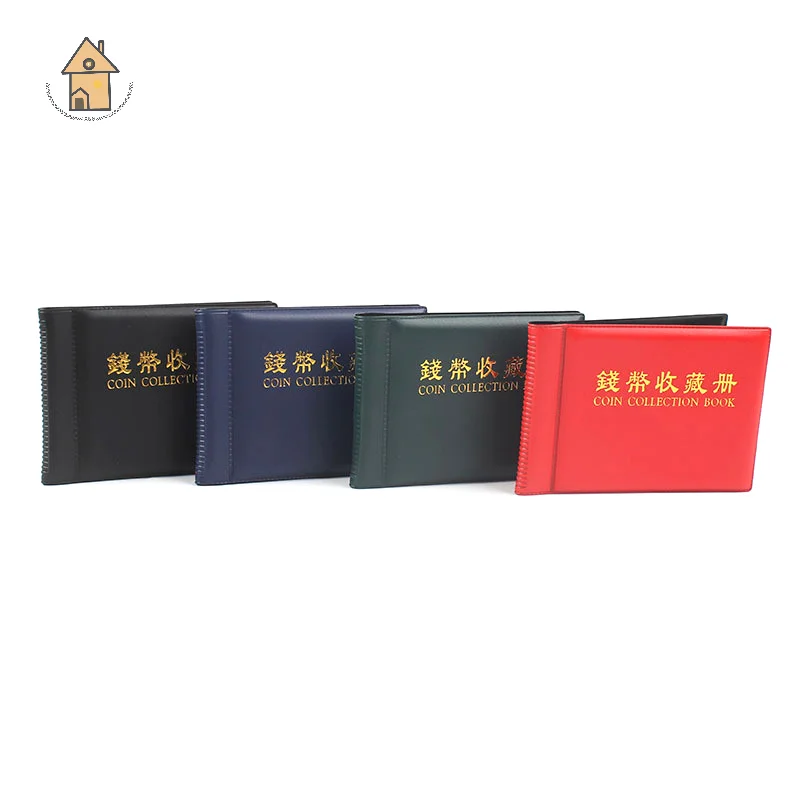 60 Pockets Coinnings Collection Album Book Mini Penny Storage Bag Collecting Money Organizer Gifts Coinning Holder Albums