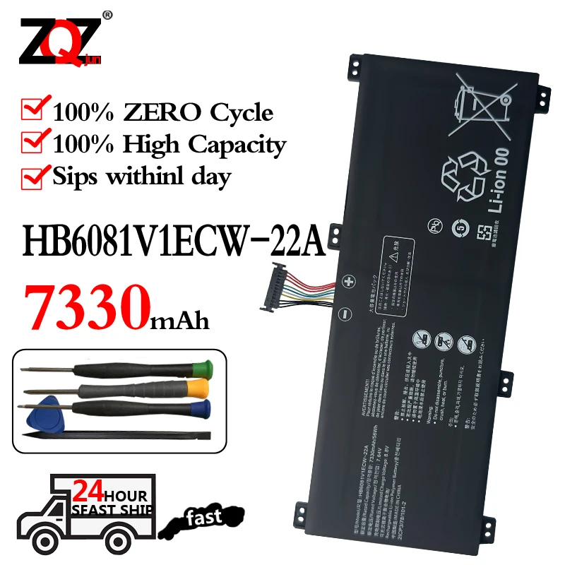 

HB6081V1ECW-22A HB6081V1ECW-22B Laptop Battery For Huawei Honor Magicbook Pro 4600H HB60 HLYL-WFQ9 WFP9 FRD-WFD9 WFG9 WX9 7.64V