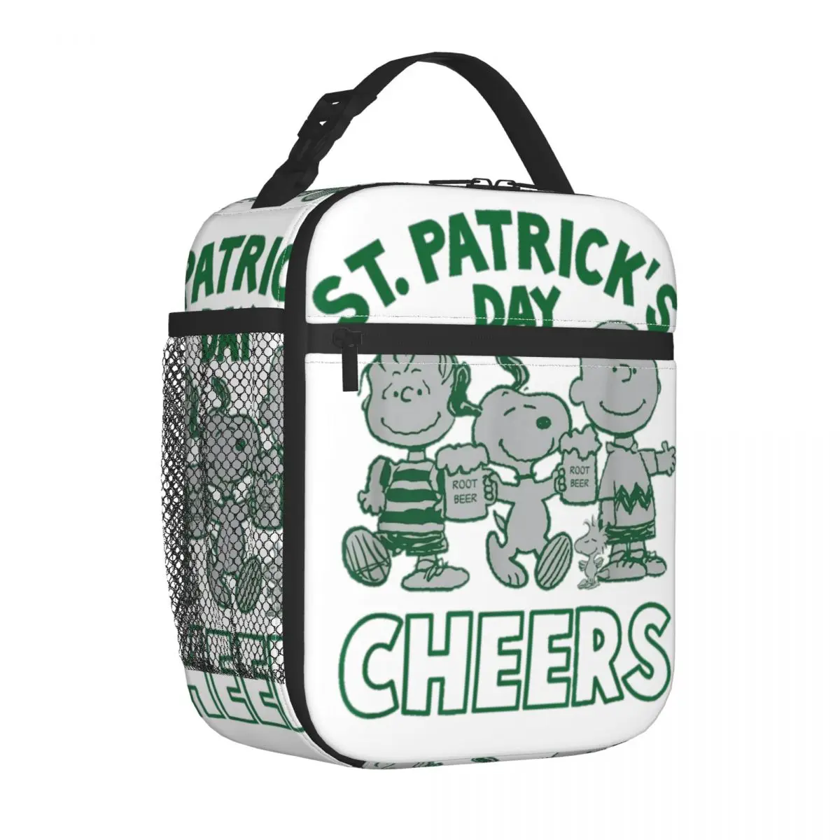 

Peanuts Snoopy St. Patrick's Charlie Cheers Insulated Lunch Bag Lunch Container Thermal Bag Lunch Box Tote Food Storage Bags