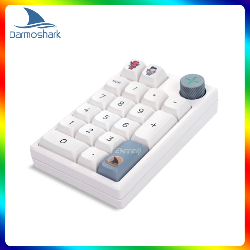 Darmoshark K3 PRO Mini RGB Numeric Mechanical Gaming Keyboard Bluetooth Wireless 3-Mode Full key Hot-Swap Custom Drivers Keypad