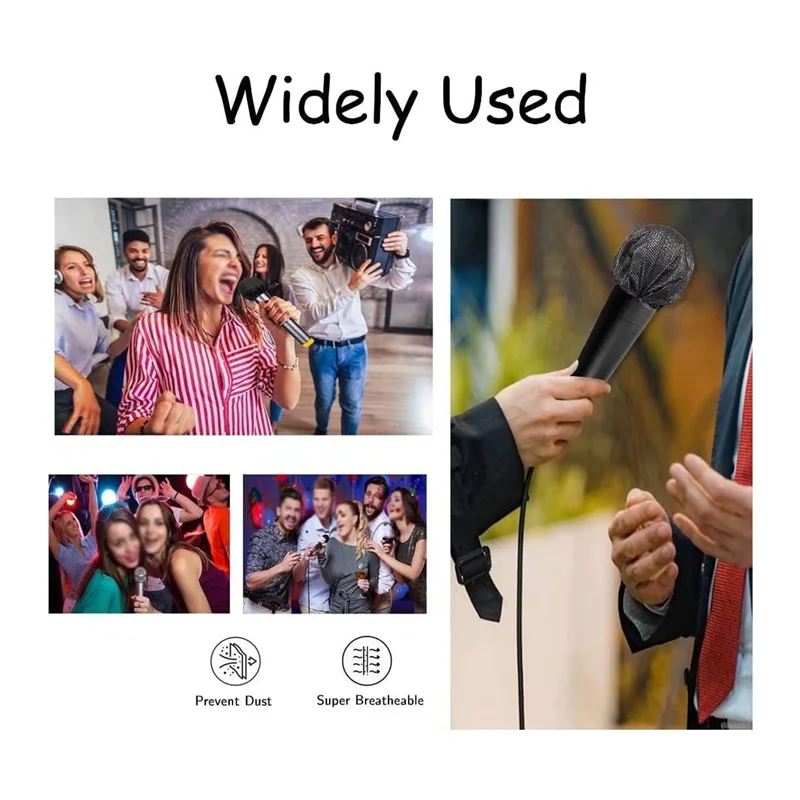 

Dropship-400Pcs Disposable Microphone Cover Microphone Cover Handheld Mic Windscreen For Recording Room, KTV, Karaoke, Stage Per