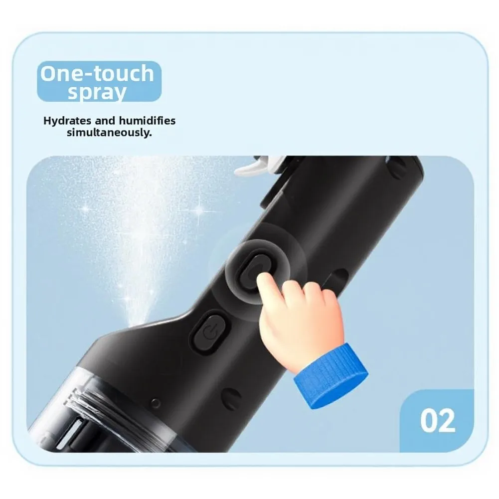 Portable Mist Generating Fan with Built-in Water Reservoir USB Rechargeable for Extended For Outdoor and Indoor Use