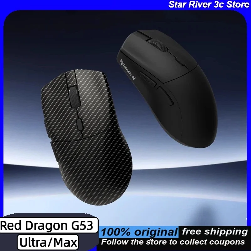 

Red Dragon G53 Ultra/Max Bluetooth Wireless Mouse 3953 Sensor 8KHz Polling Rate 45000DPI Ergonomic Gaming Mouses for Windows Mac