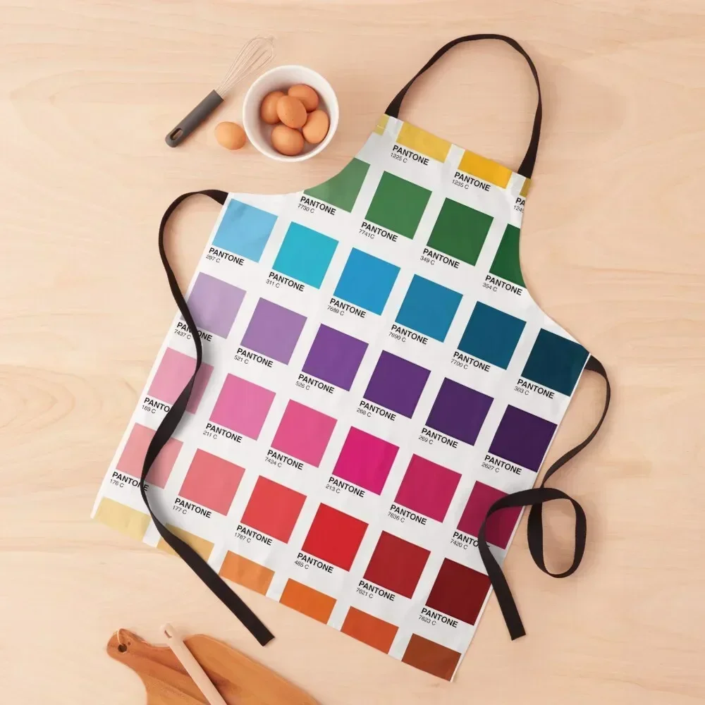 

Shades of Pantone Colors Apron professional kitchen Cute Kitchen Accessories Waterproof women Kitchen Accessories 2022 Apron