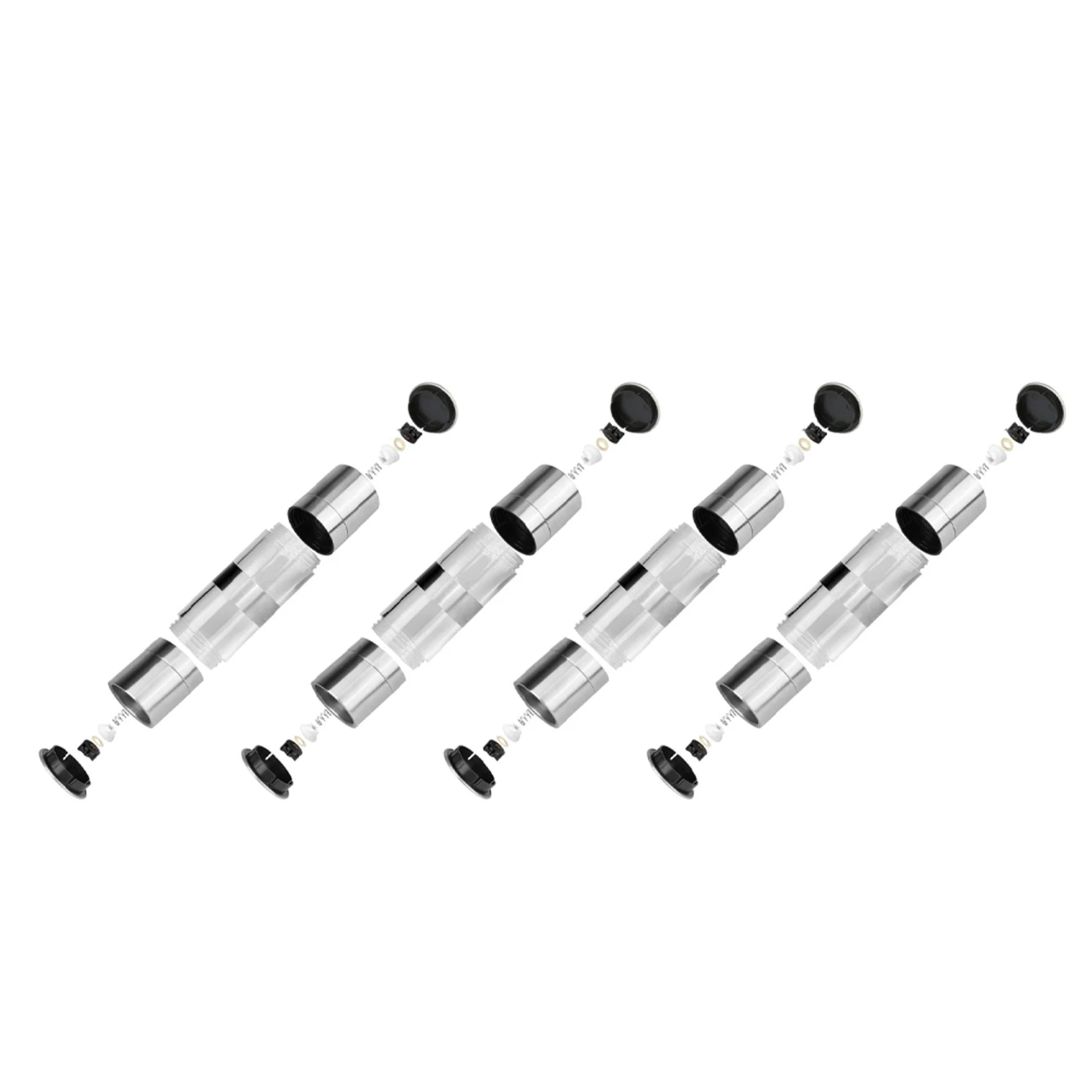 

SYW-4X 2 In 1 Salt And Pepper Grinder Set,Stainless Steel Salt Grinder With Adjustable Rotor, Pepper Mill Shaker