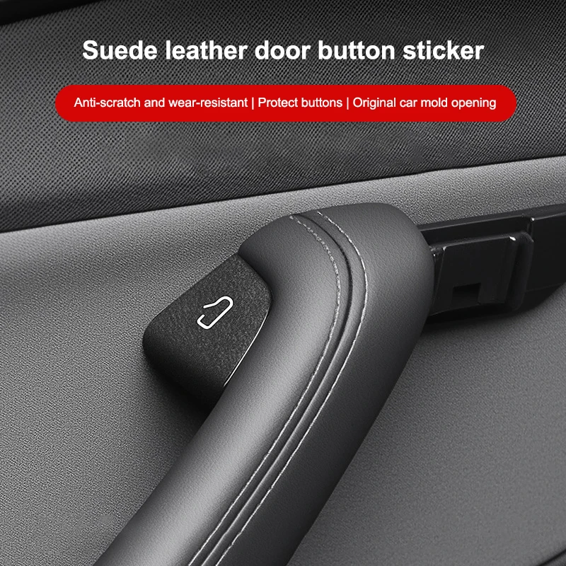 

For Y Highland Juniper 2025 Car Interior Suede Door Button Trim Stickers Patch Trim Cover Accessories