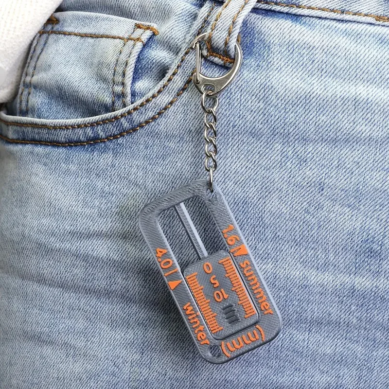 Инструмент для проверки автомобильных шин и индикатор износа для автомобиля, грузовика, мотоцикла, обслуживания шин, измеритель глубины протектора шин, портативный брелок