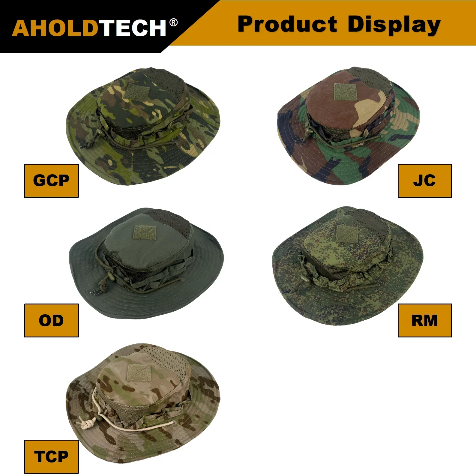 Aholdtech-Tactical Boonie Hat, Sun Bucket Cap, Pesca, Caminhadas, Caça, Escalada, Esportes ao ar livre