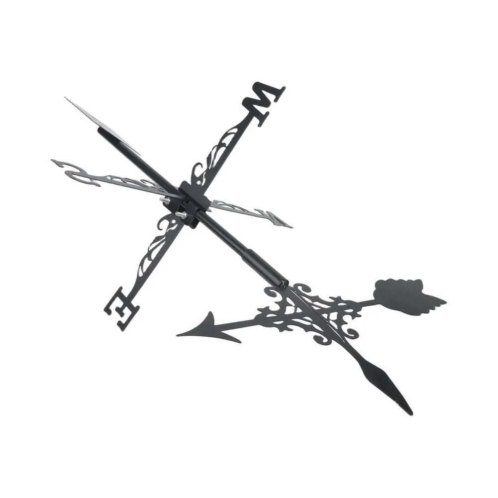 Arrow patterned metal weather vane for farmhouse garden rooftop shed decoration practical outdoor decoration with solid build