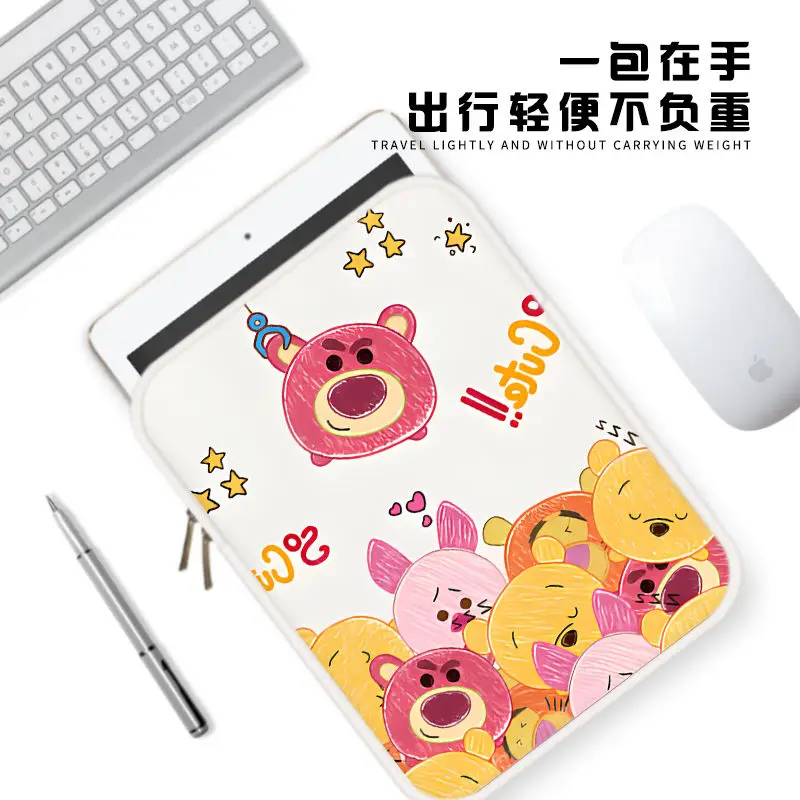 

Sanrio Hello Kitty Strawberry Bear Cute Pink Laptop Bag for Dell HP Macbook Air M2 Case 10 11 12 13 14 15 16 Inner Bladder Gift