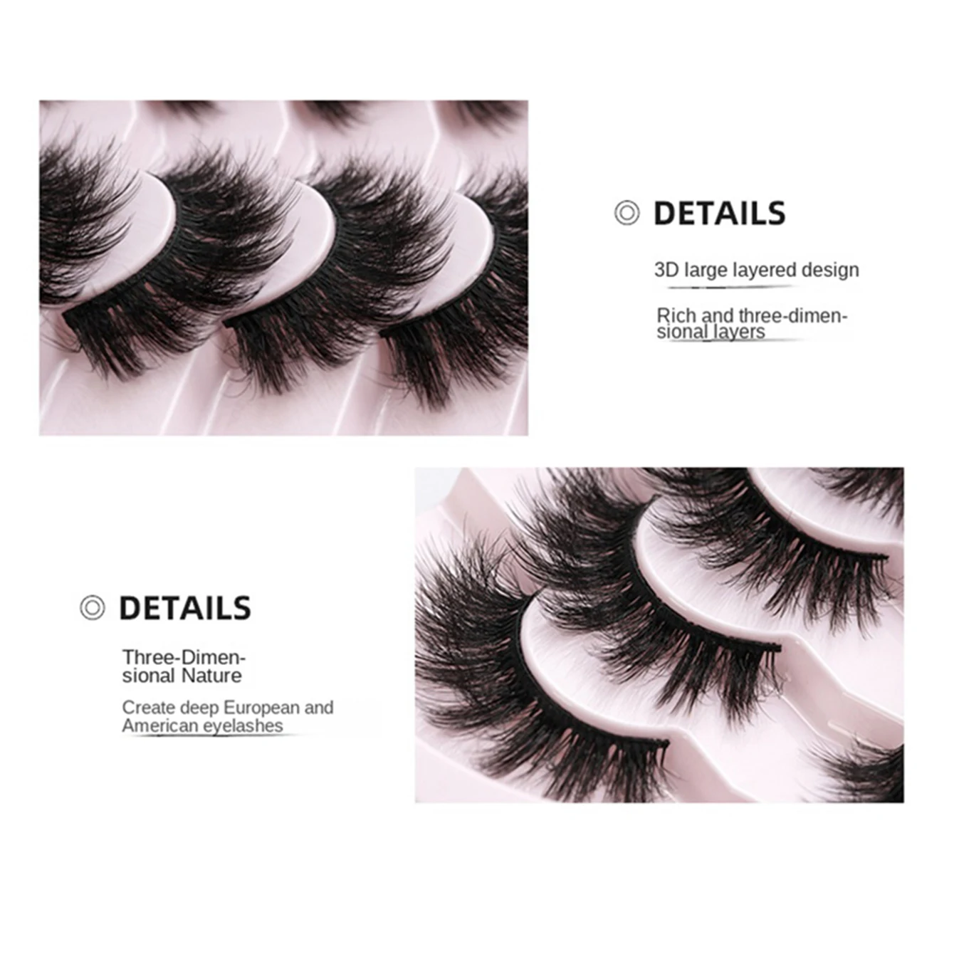 爆発的なボリューム感のつけまつげ7ペア、自然に伸びるふわふわで鮮やかなアイメイク、パーティーに欠かせないコスメ
