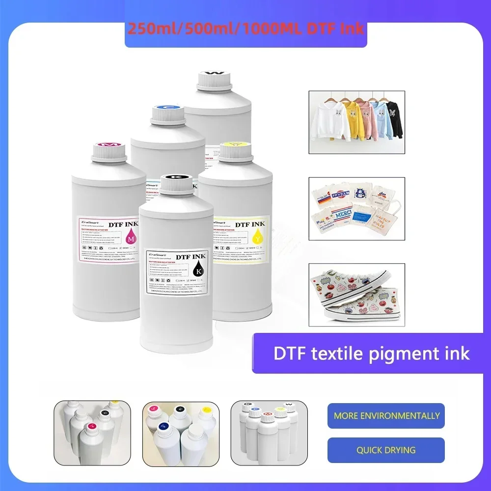 250ml/500ml/1000ML Premium DTF Ink for Epson I3200 P800 L1800 1390 L800 L805 1430 3880 ET-8550 DX5 DX7 XP600 DTF Printer