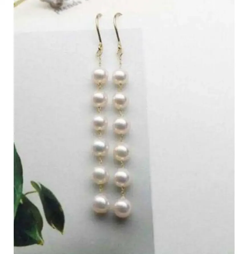 

10-9MM Genuine Natural round White South Sea Pearl Earring