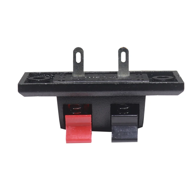 【10-3PCS】2 Positions Push-in Jack Spring Load Audio Speaker Terminals Connector Single Row Speaker Cable Testing Clip