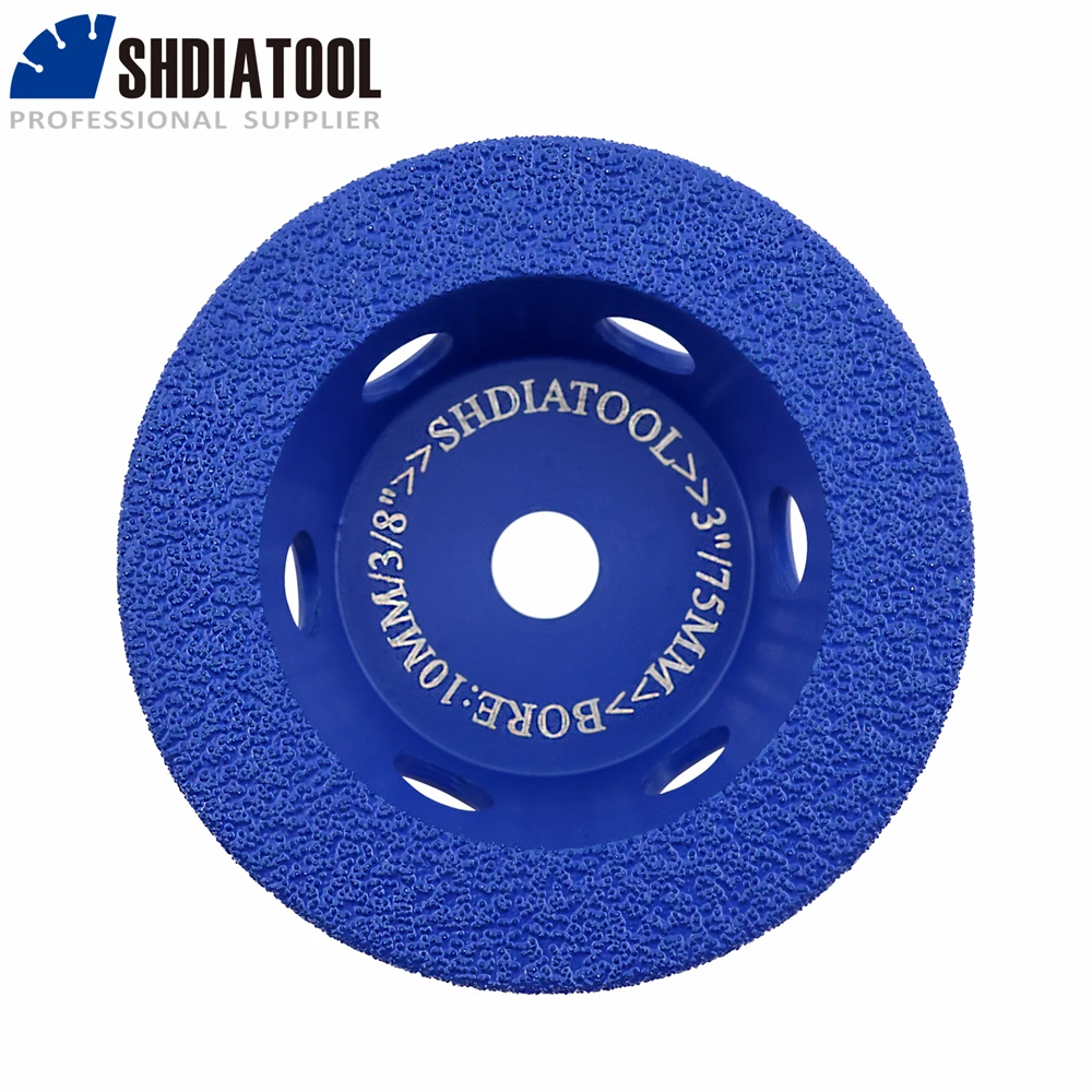 shdiatool rebolo de diamante disco abrasivo rebarbadora de mao granito quartzo marmore bore 10 mm 75 mm 1pc 01