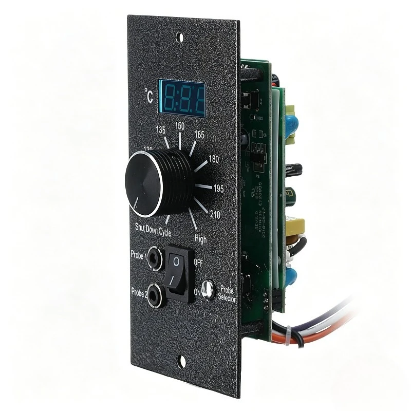Smart Digital Display Controller for Pellet Carbon Smoker Grill with Precise Temperature Control