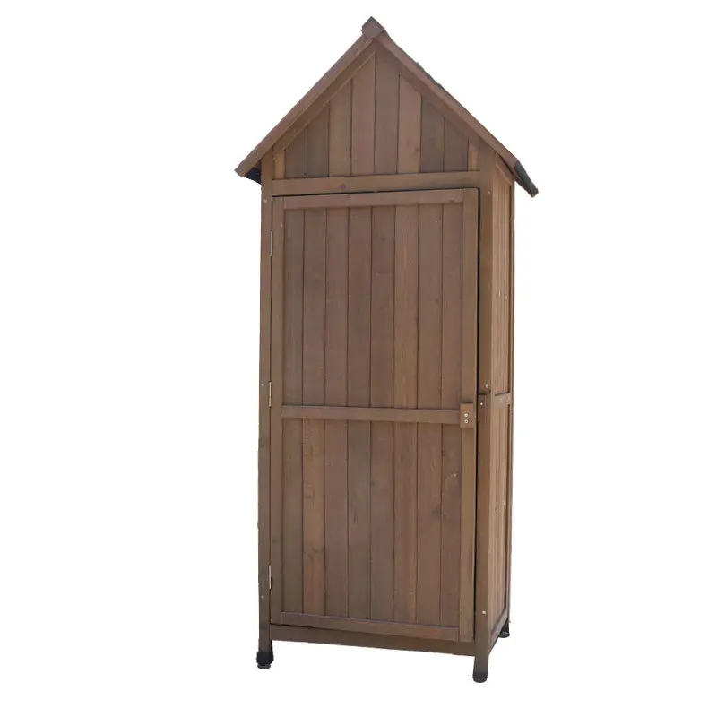 

Деревянные уличные шкафы для хранения, садовые шкафы для инвентаря, уличные хозяйственные шкафы для двора, шкафы для садовых инструментов, устойчивые к коррозии.